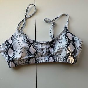 Snakeskin bikini top